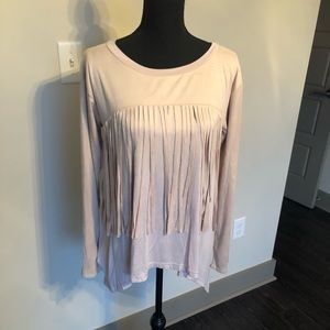Francesca’s boutique fringe top